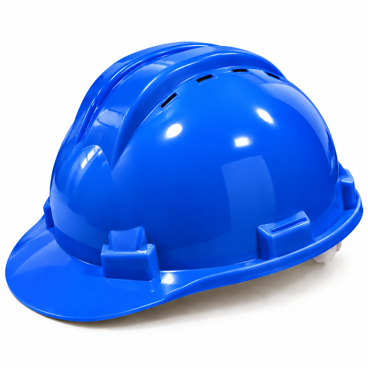 CASQUE DE CHANTIER PERFORÉ (BLEU) - Image 1
