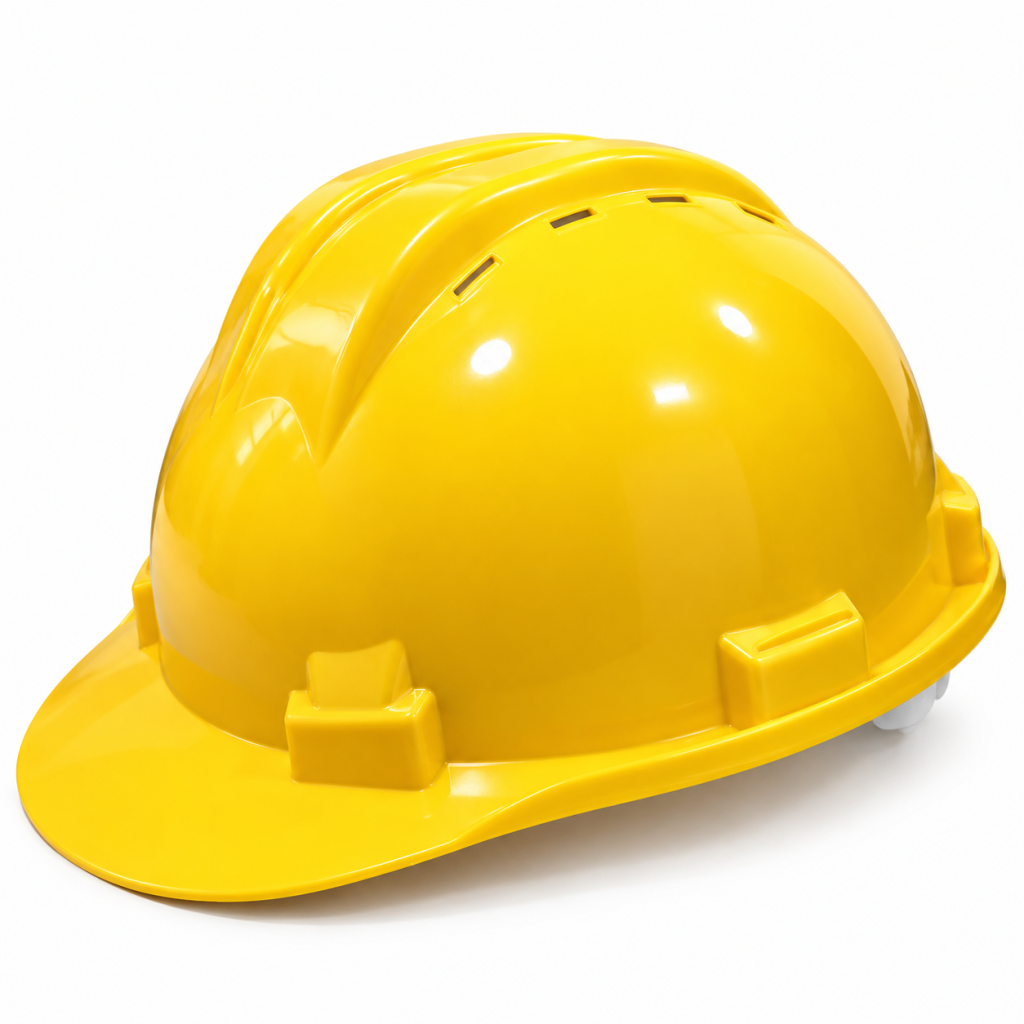 CASQUE CHANTIER PERFORÉ (JAUNE)