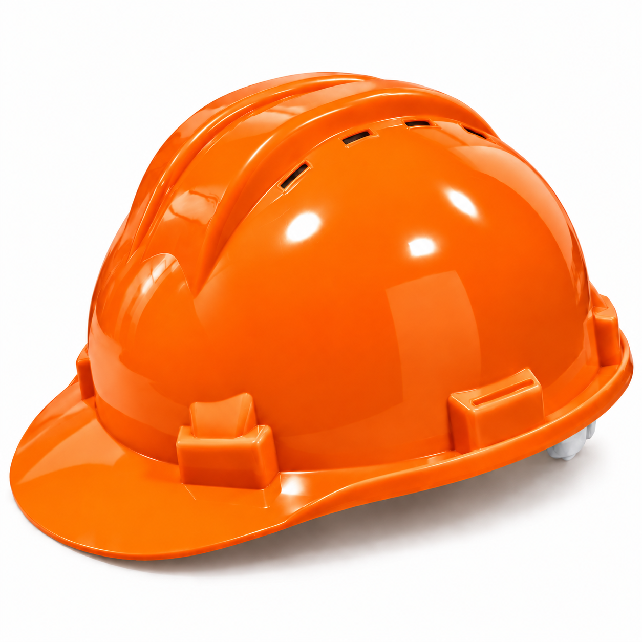 CASQUE CHANTIER PERFORÉ (ORANGE) - Image 1