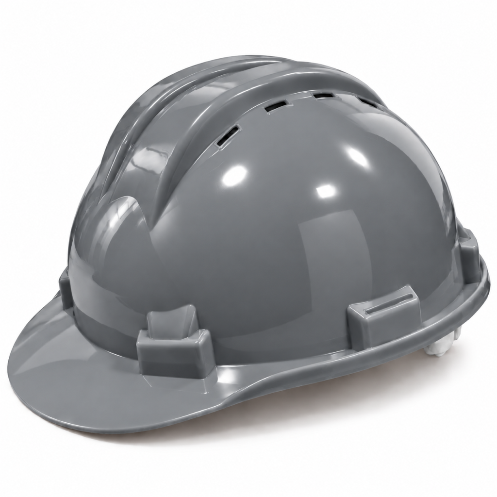 CASQUE CHANTIER PERFORÉ (GRIS)